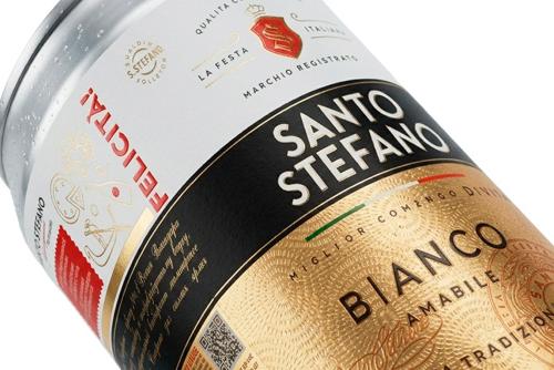 Этикетка для игристого вина "Santo Stefano"