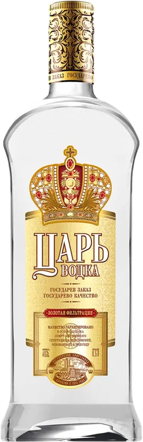 Этикетка для водки "Царь"